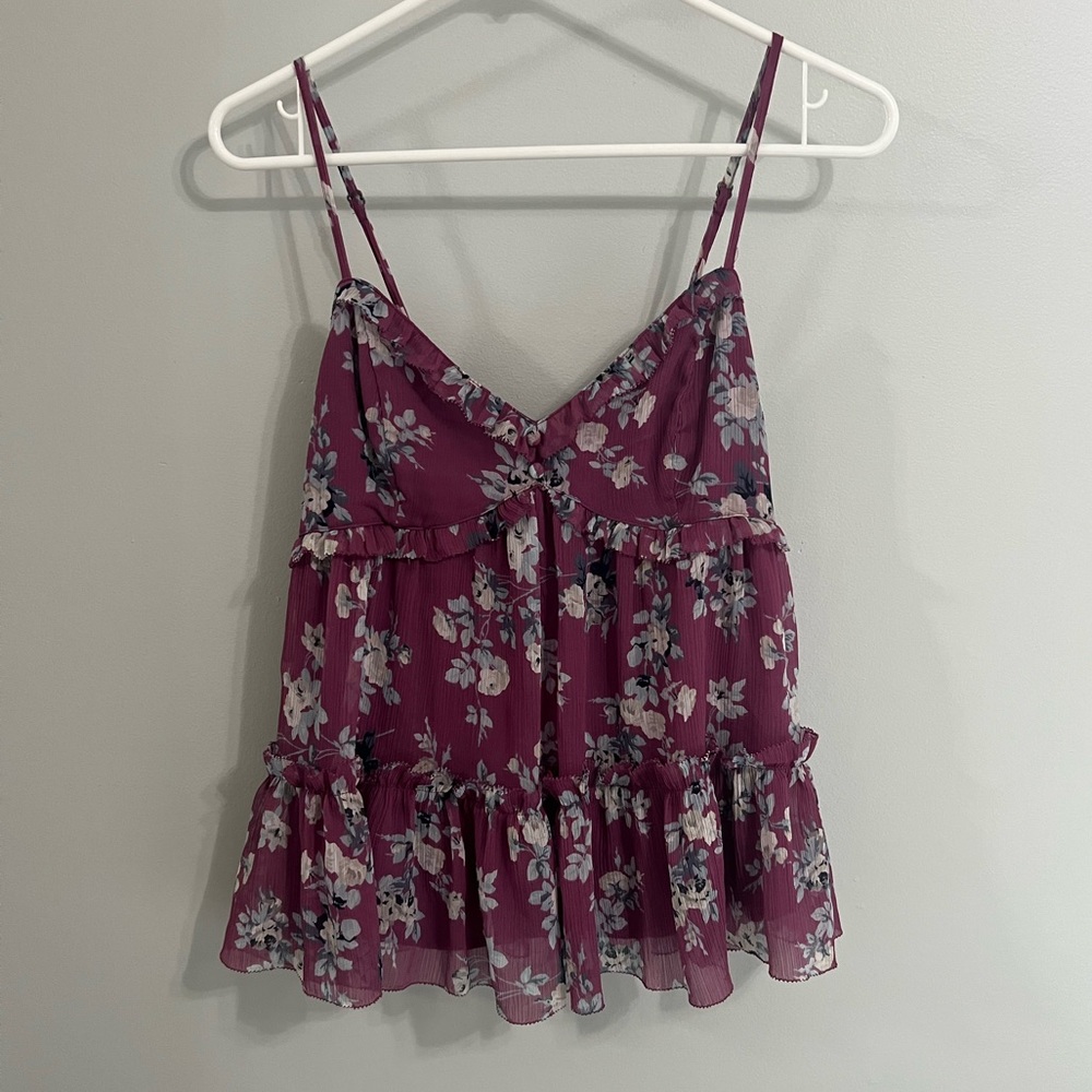Abercrombie Floral Flowy Cami Sz S